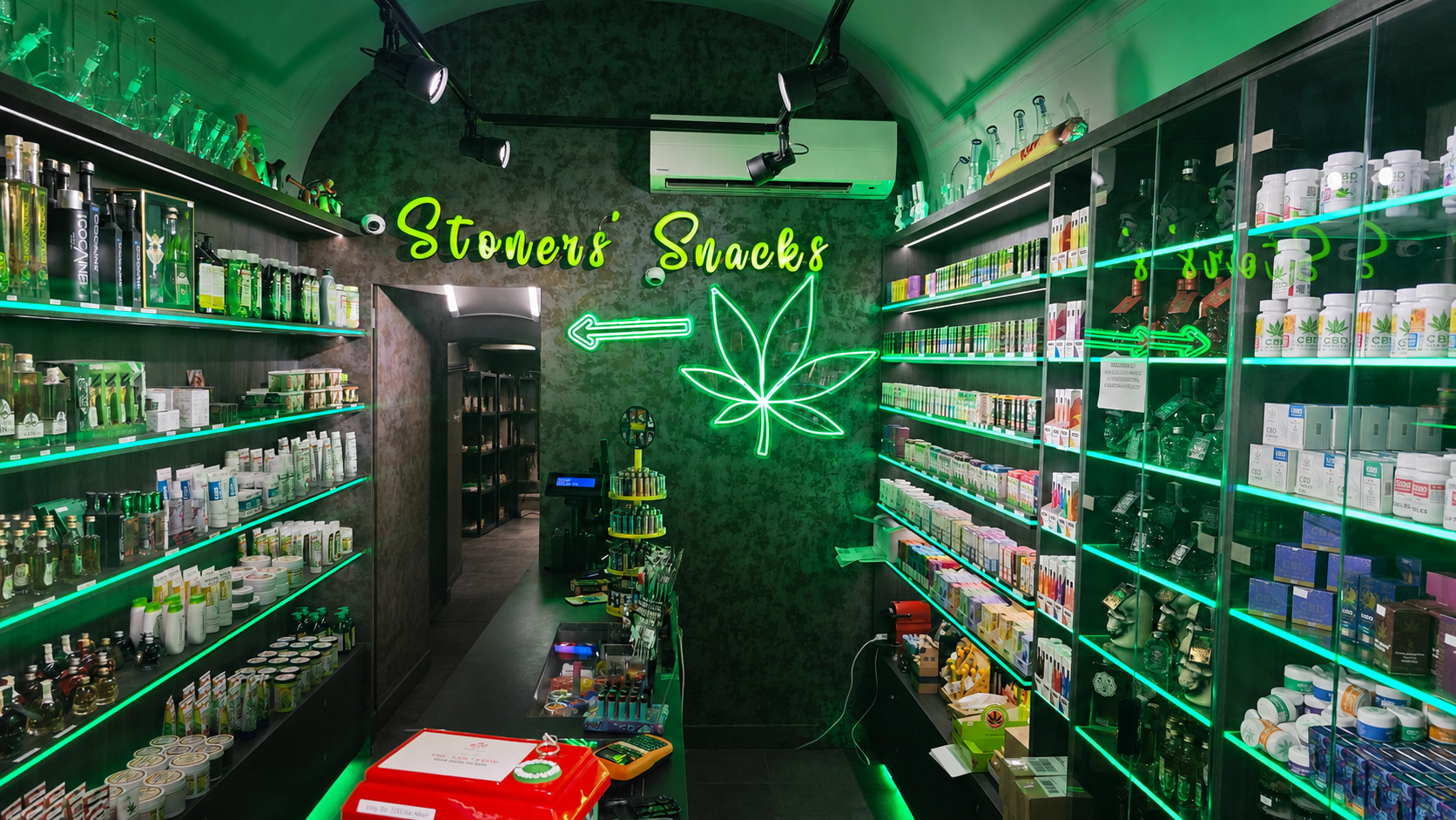 Neonové nápisy Weed Shops (1)